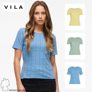 Kurzarm-Shirt mit Rundhalsausschnitt und Muster