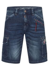 Denim Bermuda Jeans Shorts mit Cargo-Taschen