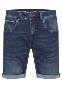 Denim Shorts mit Rissen und Umschlag