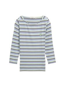 Langarmshirt mit Herz-Logo und Streifen