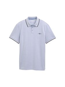 Polo-Shirt mit Kontraststreifen und Logo-Patch, kurz�rmlig