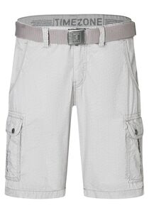 Feine Cargo Chino Shorts mit geometrischem Muster und G�rtel