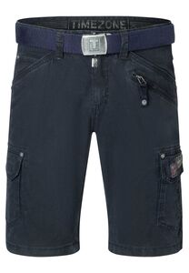 Cargo Jeans Shorts mit G�rtel und Festem Stoff 