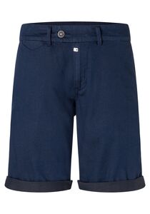 Shorts mit Umschlag in Dunkelblau