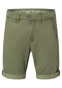 Chinoshorts mit G�rtelschlaufen und aufrollbarem Saum