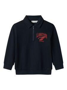 Jungen Troyer -Sweatshirt mit Rei�verschluss und Lobster-Print