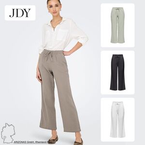 Palazzo Stoffhose mit weitem Bein und Kordelzug