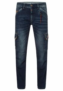 Cargo-Jeans mit sportlicher Passform