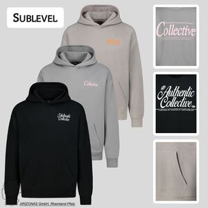 Kapuzenpullover mit K�ngurutasche und Frontprint