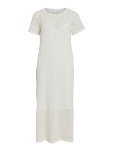 Knielanges Netzkleid mit kurzem �rmel und Saum