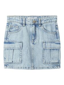 M�dchen Denim Jeansrock mit Cargo Taschen