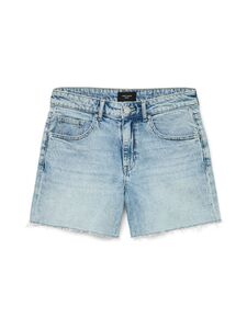 Jeansshorts mit Fransensaum und f�nf Taschen