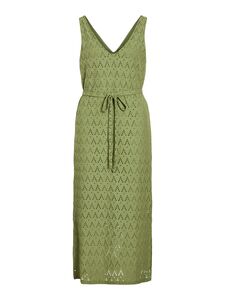 Elegantes Kleid mit V-Ausschnitt und Lochmuster-Design