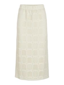 Gemusterter A-Linien Midi-Rock aus Stoff