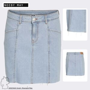 Jeansrock mit Fransensaum und f�nf Taschen