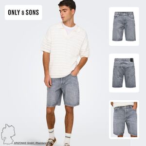Jeansshorts mit f�nf Taschen und Knopfverschluss