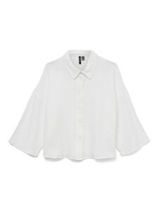 Kurz�rmlige Crinkle-Textur Hemdbluse mit Kragen