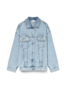 Jeansjacke mit Knopfverschluss und Klappentaschen