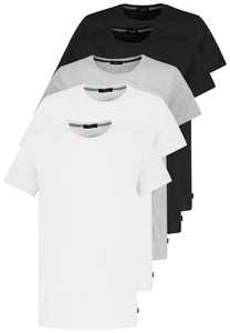 5er-Pack Basic Kurzarm T-Shirts, Rundhals