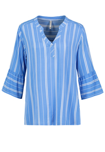 Gemusterte Boho Tunika mit Trompeten�rmeln