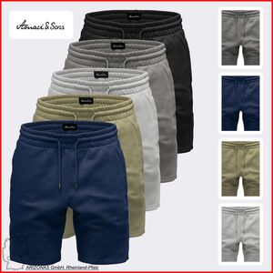 Casual Sweat Shorts mit elastischem Bund und Tunnelzug A&S