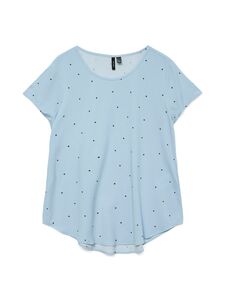 Legere Shirt Bluse Rundhals mit kurzen �rmeln