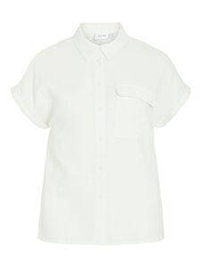 Kurzarm Hemdbluse mit Kragen und Brusttasche