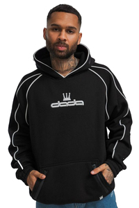 Hoodie Logo Kontrastdetails Stickereien �rmeltasche