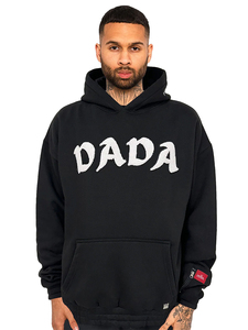 Oversize Hoodie mit Frottee Logo und Zip-Tasche am �rmel