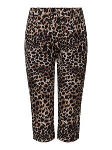 Capri Hose mit Kordelzug und Leopardenmuster 