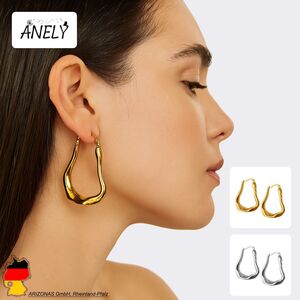 Elegante Edelstahl Ohrringe in Tropfenform