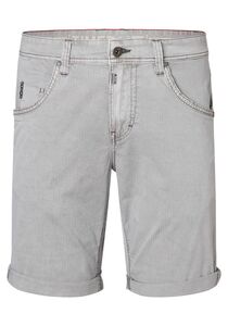 Gestreifte Bermuda Shorts mit Taschen und G�rtelschlaufen