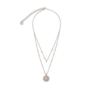 Halskette Doppelreihig mit Anh�nger 40 cm