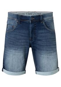 Jeansshorts mit aufgerolltem Saum und f�nf Taschen