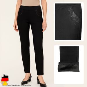 Thermo Winterhose mit Innenfleece und hoher Taille