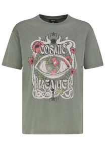 Retro T-Shirt mit Spirituellem Print Boho Style