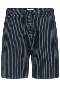 Trendige Gestreifte Shorts mit Kordelzug und Taschen