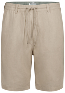 Legere Leinen Bermuda Shorts Elastische Taille 