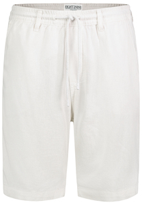 Legere Leinen Bermuda Shorts Elastische Taille 