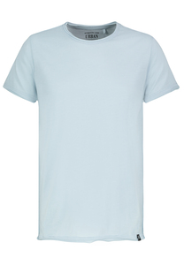 Rollkante T-Shirt mit Rundhals und Authentic Look