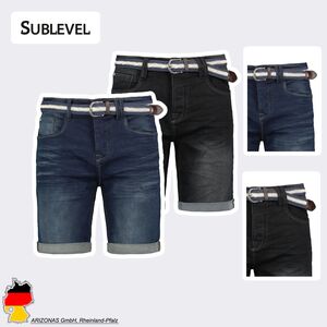 Bermuda Shorts im Jeans-Look mit G�rtel