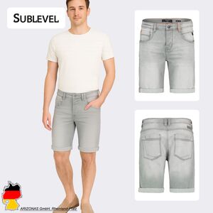 Stylische Denim Shorts mit aufgerolltem Saum und Taschen