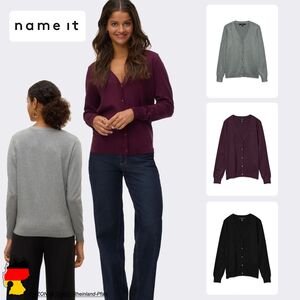 Elegantes Strick-Cardigan mit V-Ausschnitt und Locker Geschnitten