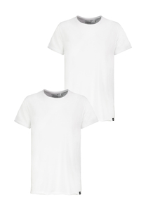 T-Shirt 2er Set mit Rundhals und Rollkante