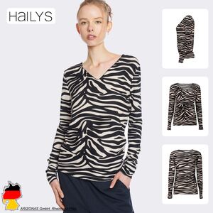 T-Shirt mit Muster und V-Ausschnitt