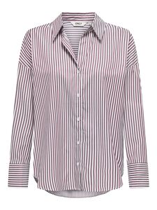 Gestreifte Bluse mit langen �rmeln und Knopfleiste