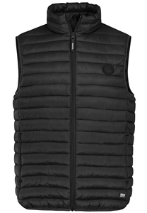 Steppweste mit hohem Kragen und Reiverschluss