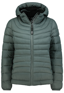Daunenjacke mit Kapuze und Reiverschluss fr Outdoor