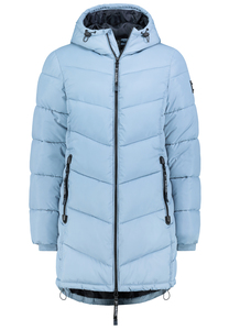 Warme Winterjacke mit Kapuze und Rei�verschlusstaschen