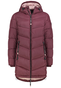Warme Winterjacke mit Kapuze und Rei�verschlusstaschen